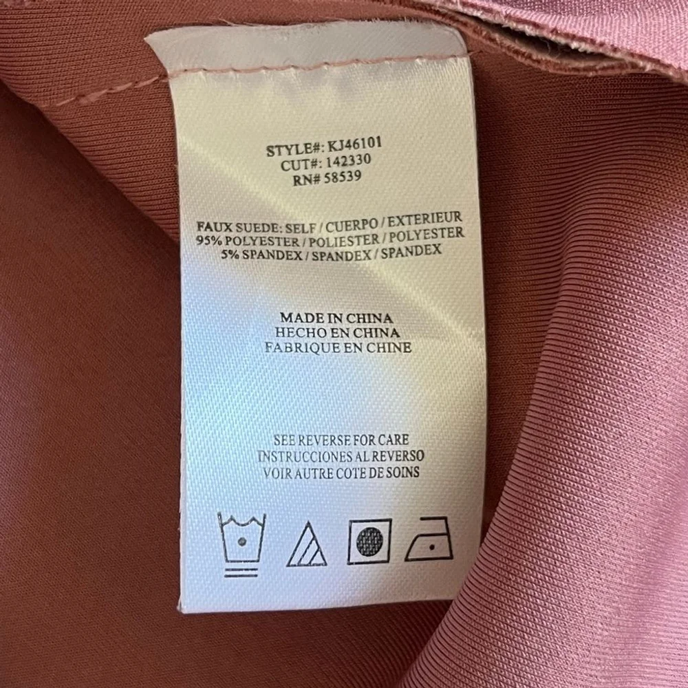 Kut From The Kloth Pink Faux Suede Jacket Small - Picture 5 of 7